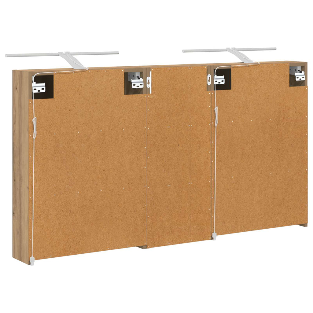 vidaXL Zestaw Szafek Łazienkowych z półką 3 pcs 130 x 14,5 x 70 cm