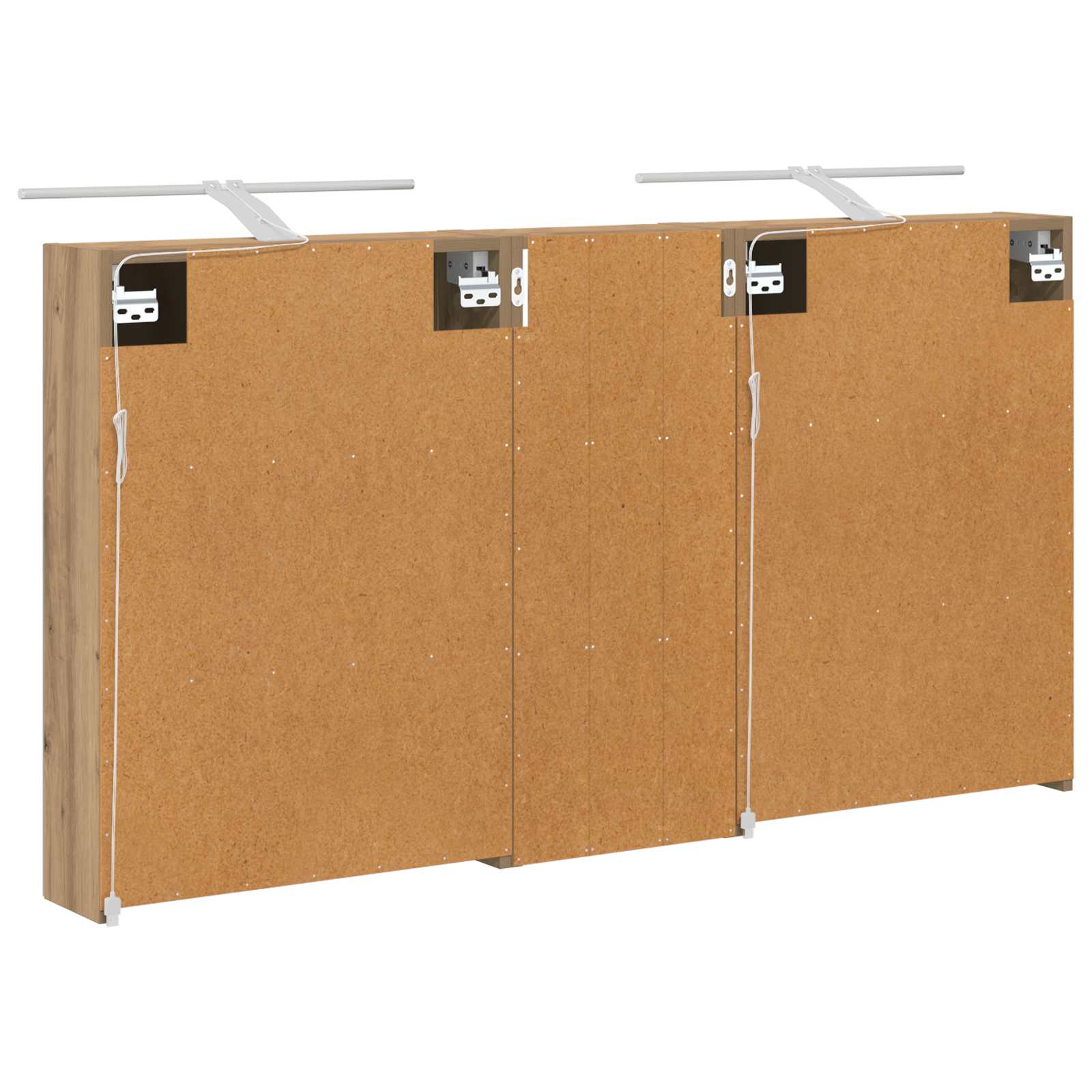 vidaXL Zestaw Szafek Łazienkowych z półką 3 pcs 130 x 14,5 x 70 cm