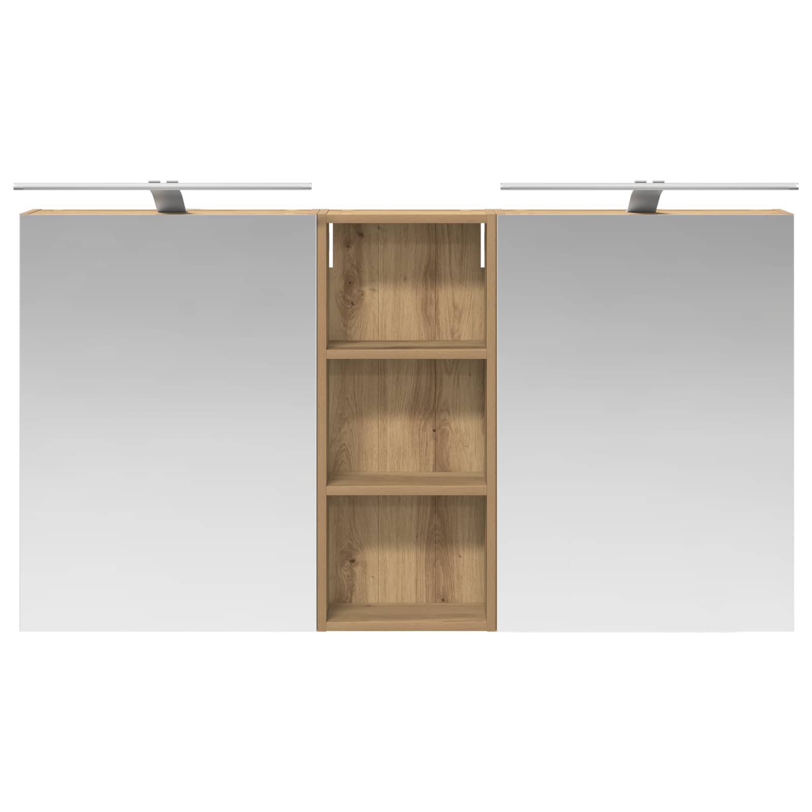 vidaXL Zestaw Szafek Łazienkowych z półką 3 pcs 130 x 14,5 x 70 cm