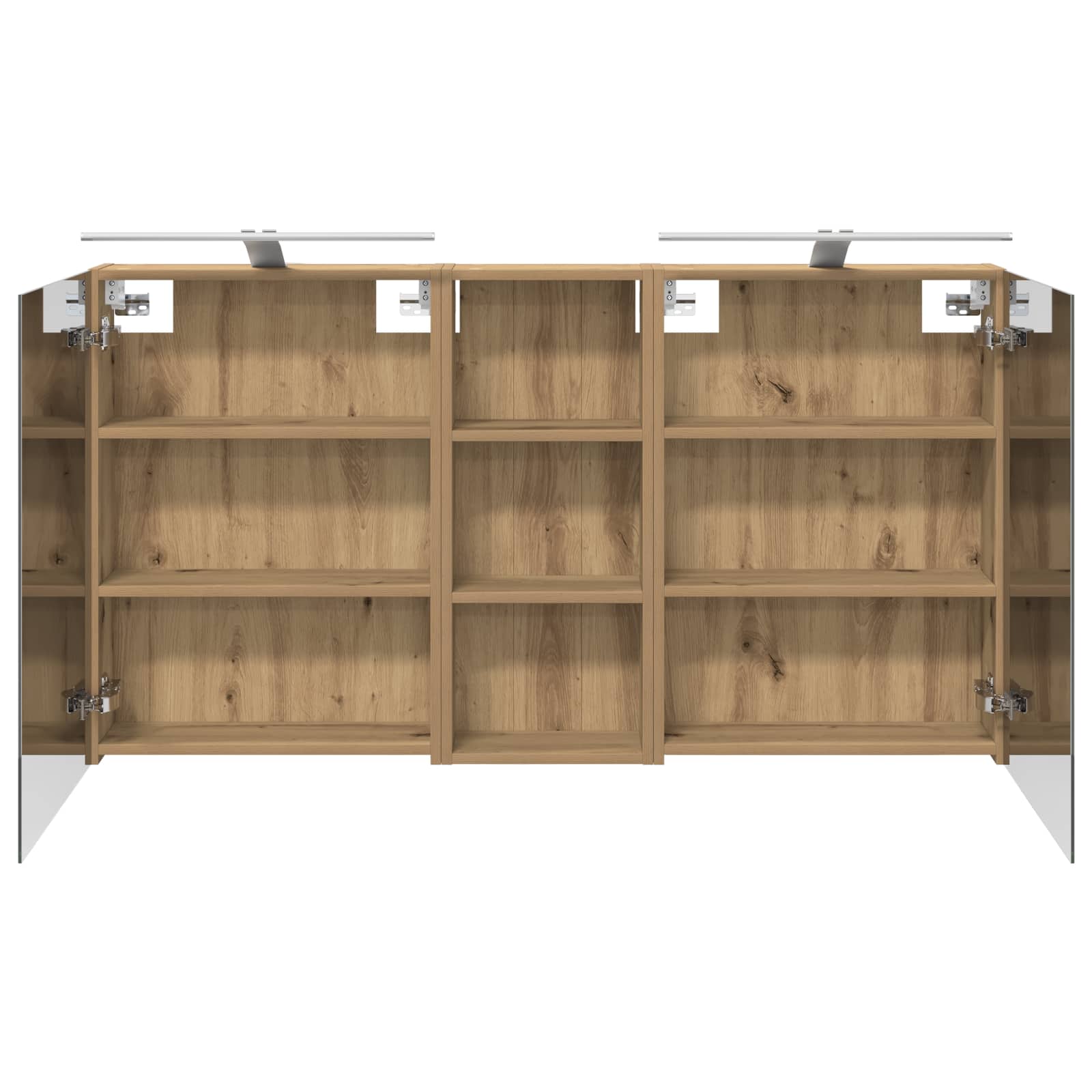 vidaXL Zestaw Szafek Łazienkowych z półką 3 pcs 130 x 14,5 x 70 cm