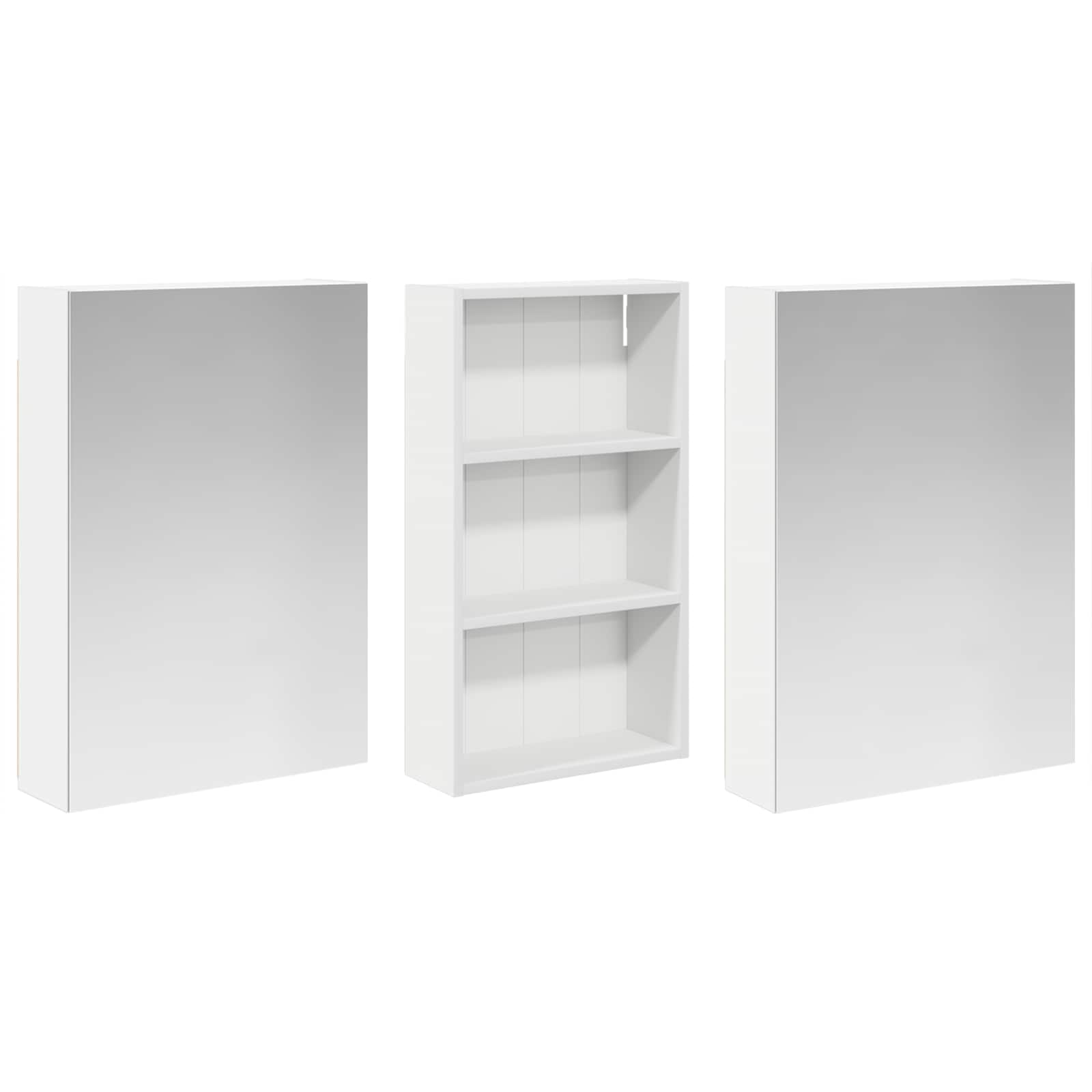 vidaXL Zestaw Szafek Łazienkowych z półką 3 pcs 140 x 14,5 x 70 cm