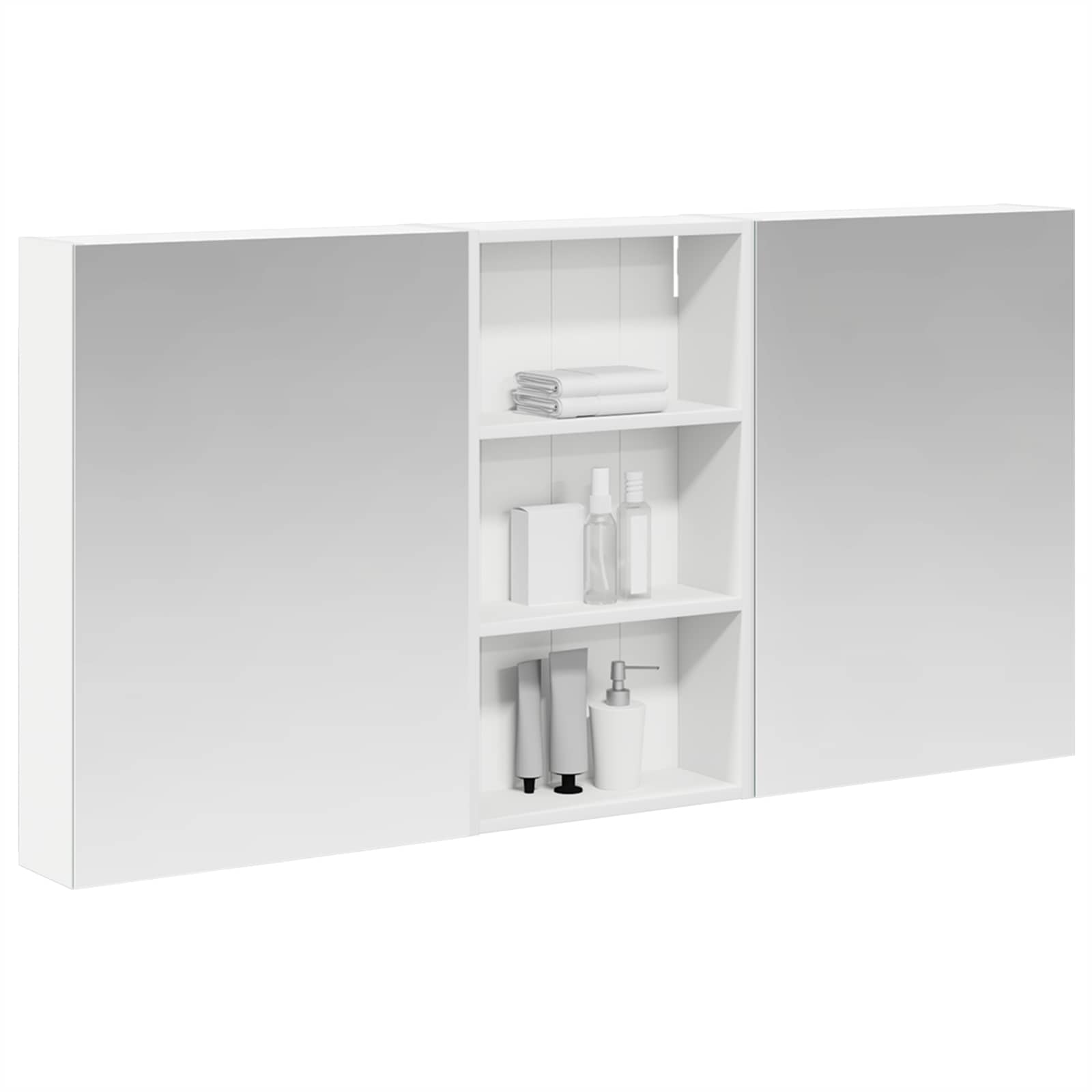 vidaXL Zestaw Szafek Łazienkowych z półką 3 pcs 140 x 14,5 x 70 cm