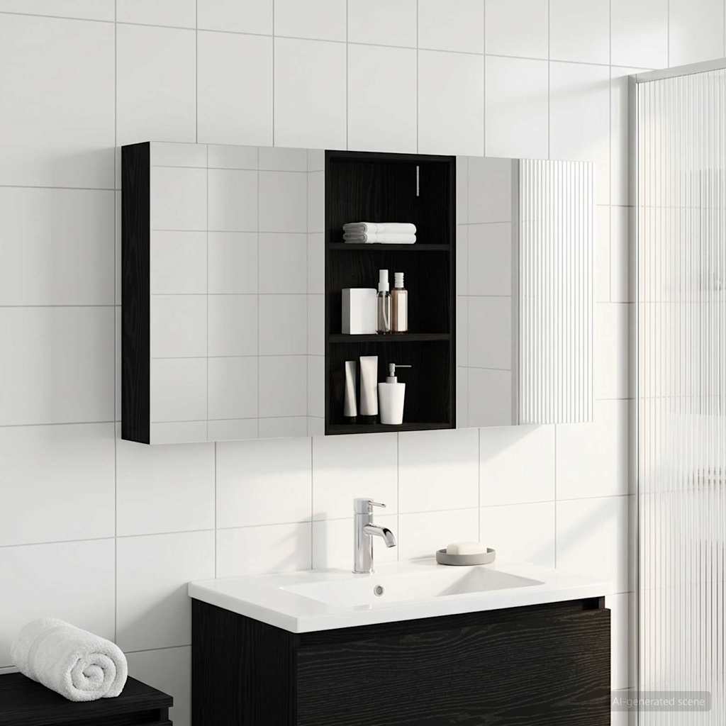 vidaXL Zestaw Szafek Łazienkowych z półką 3 pcs 140 x 14,5 x 70 cm