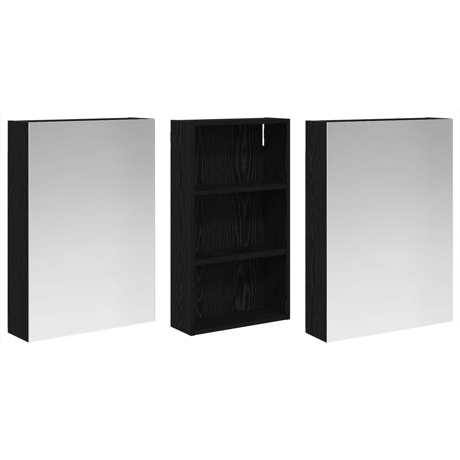 vidaXL Zestaw Szafek Łazienkowych z półką 3 pcs 140 x 14,5 x 70 cm