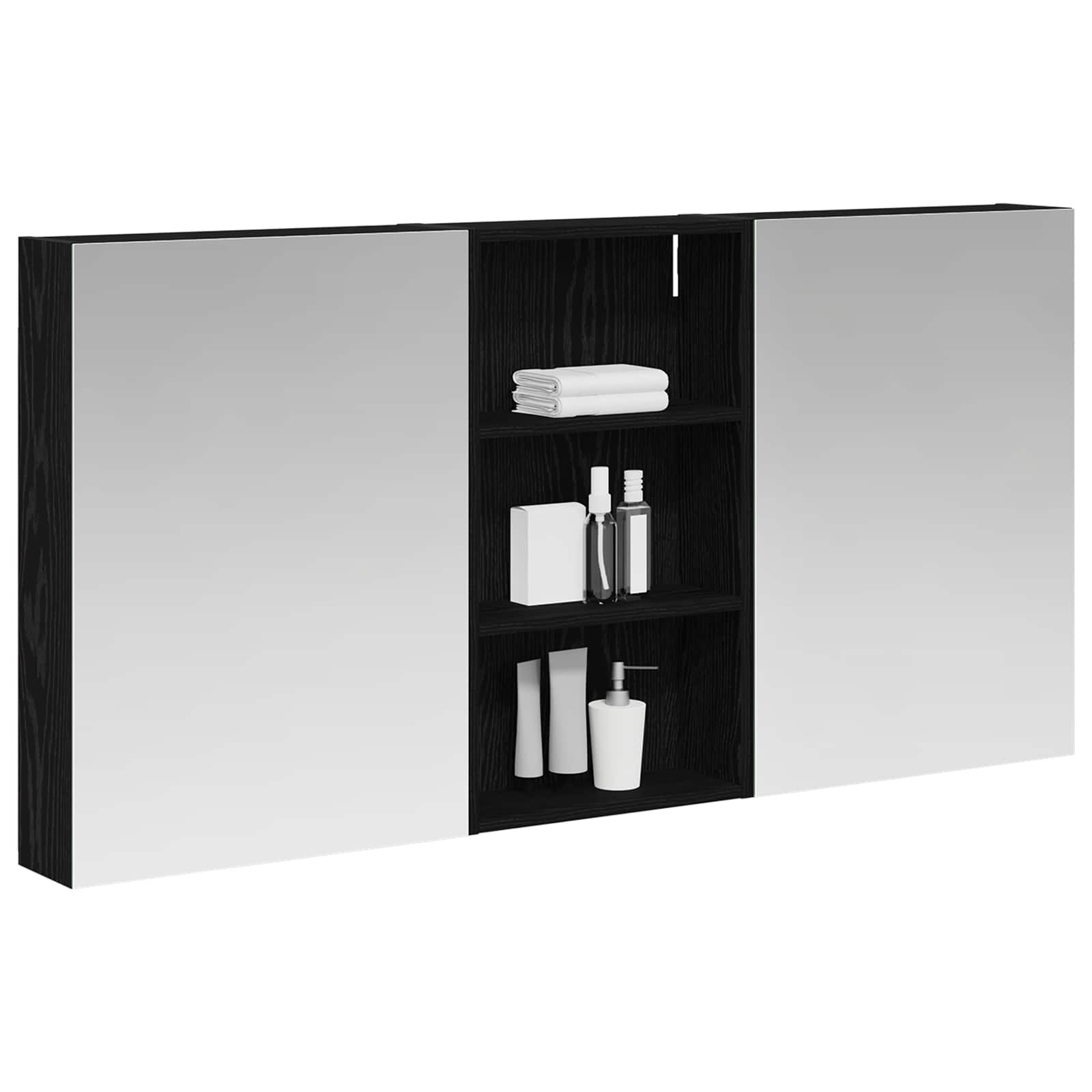 vidaXL Zestaw Szafek Łazienkowych z półką 3 pcs 140 x 14,5 x 70 cm