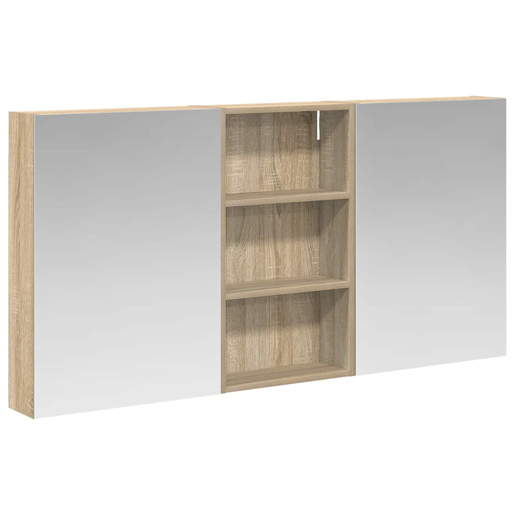 vidaXL Zestaw Szafek Łazienkowych z półką 3 pcs 140 x 14,5 x 70 cm
