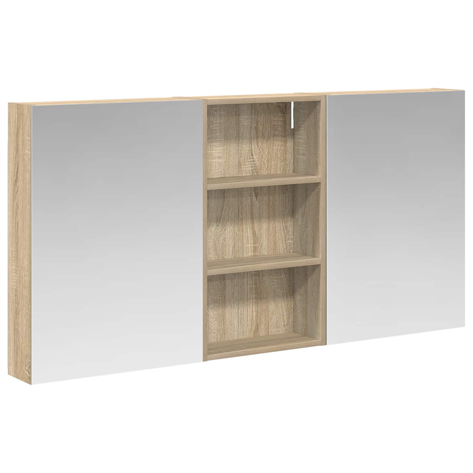 vidaXL Zestaw Szafek Łazienkowych z półką 3 pcs 140 x 14,5 x 70 cm