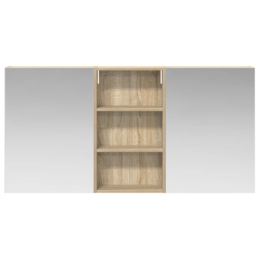 vidaXL Zestaw Szafek Łazienkowych z półką 3 pcs 140 x 14,5 x 70 cm