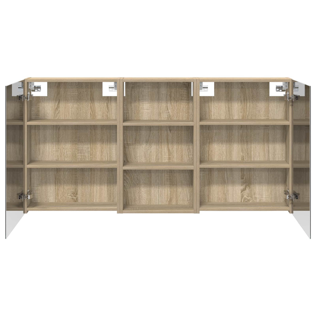 vidaXL Zestaw Szafek Łazienkowych z półką 3 pcs 140 x 14,5 x 70 cm