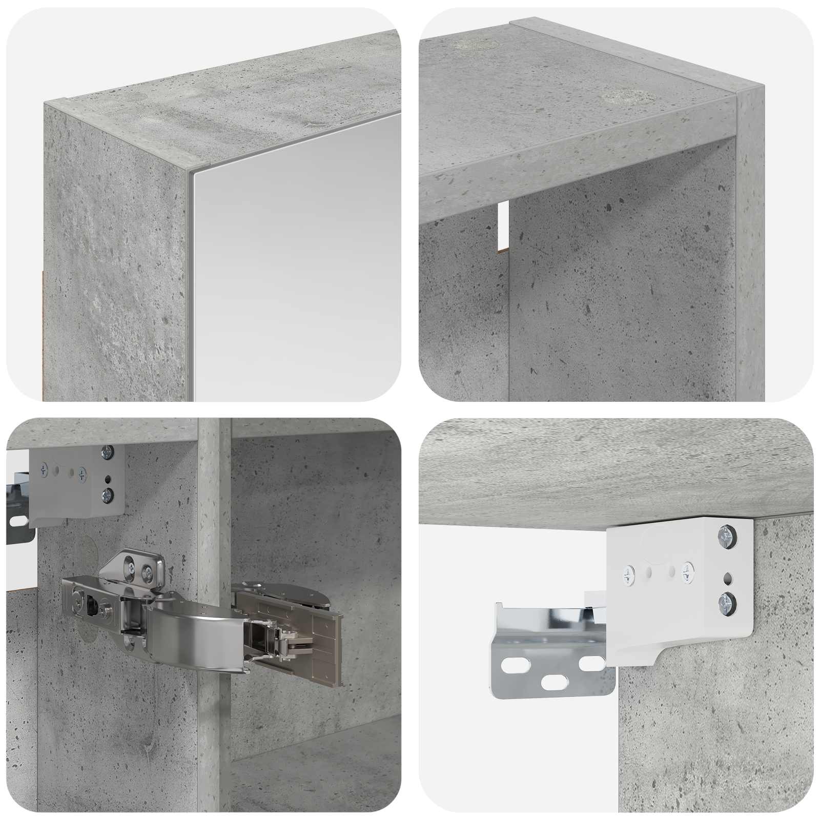 vidaXL Zestaw Szafek Łazienkowych z półką 3 pcs 140 x 14,5 x 70 cm