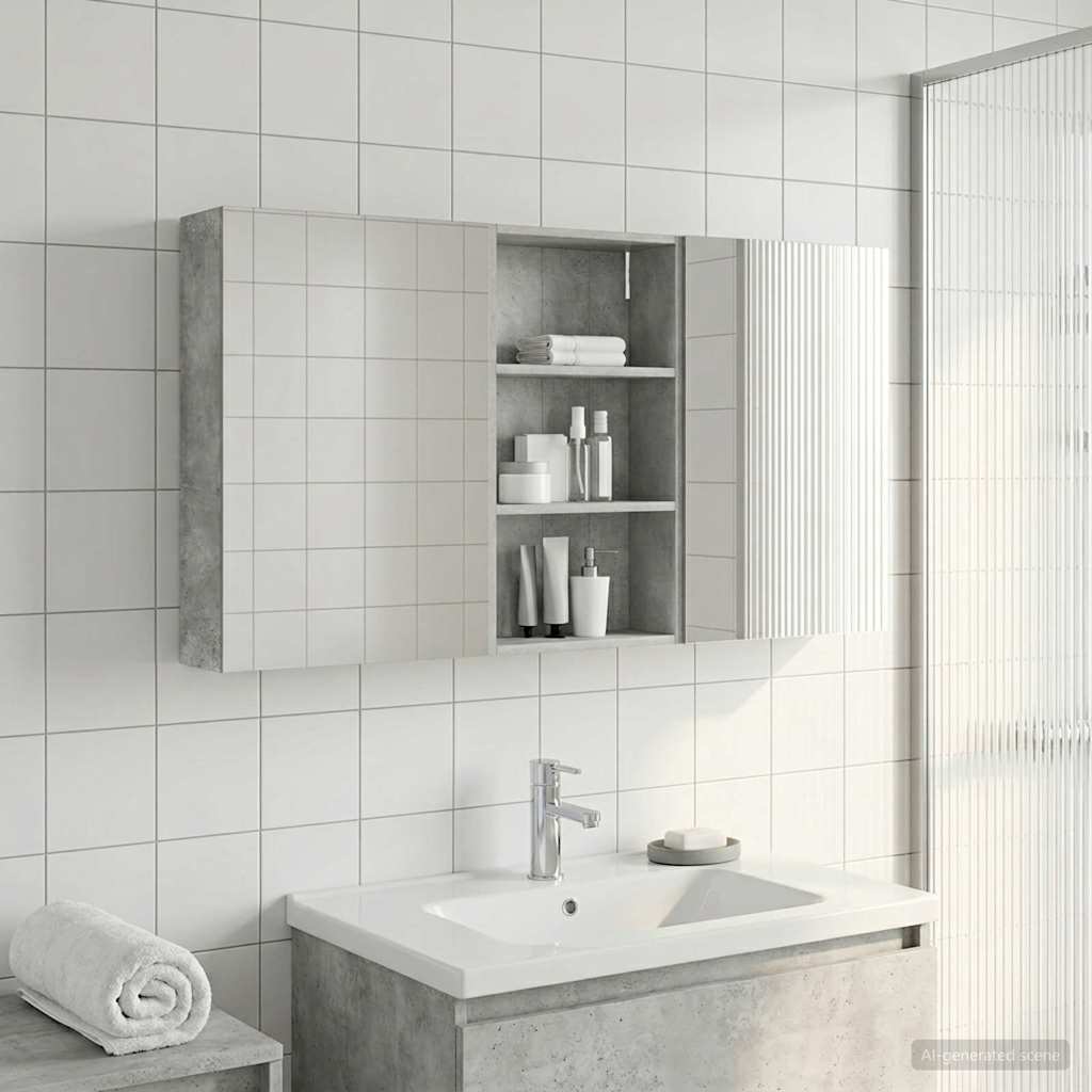 vidaXL Zestaw Szafek Łazienkowych z półką 3 pcs 140 x 14,5 x 70 cm