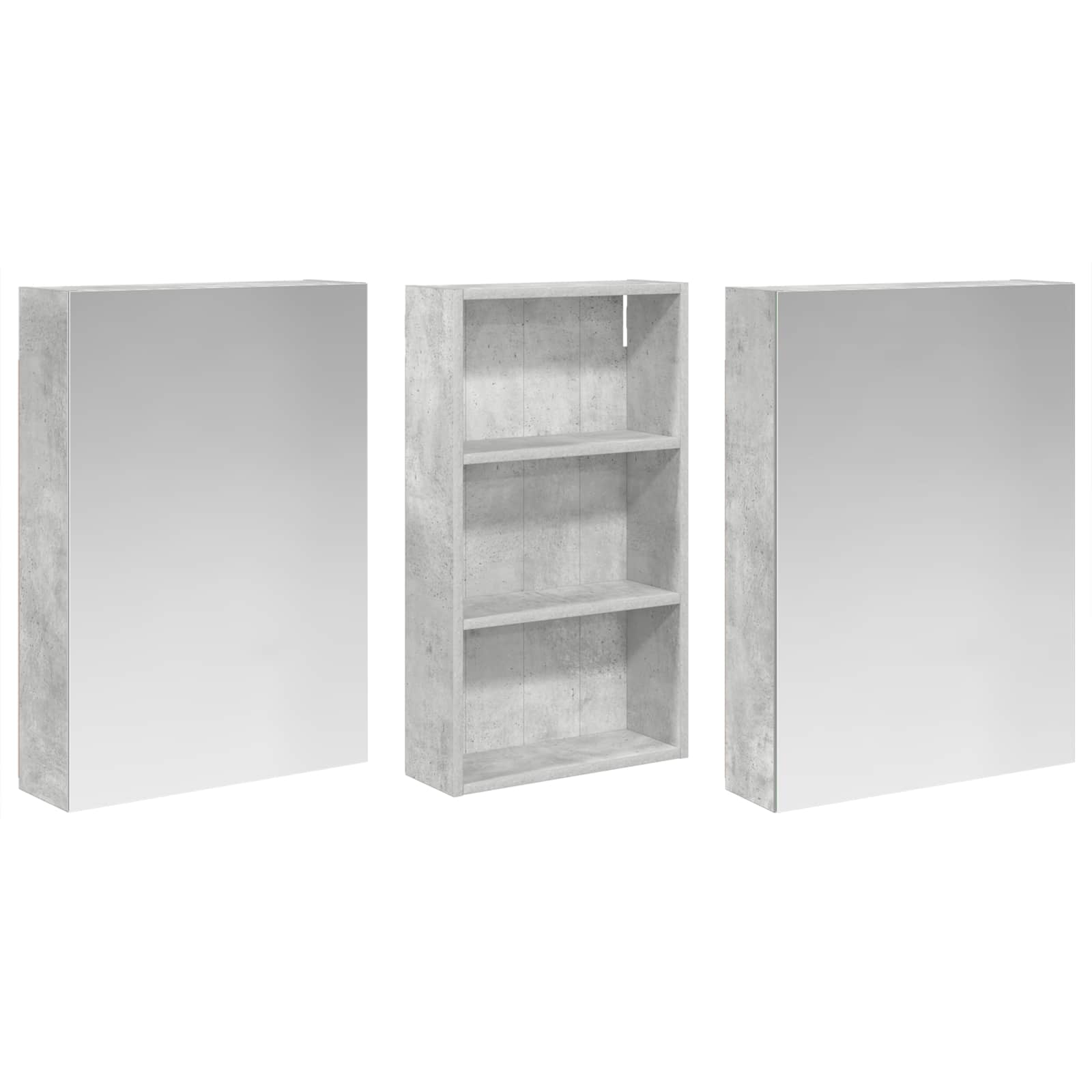 vidaXL Zestaw Szafek Łazienkowych z półką 3 pcs 140 x 14,5 x 70 cm