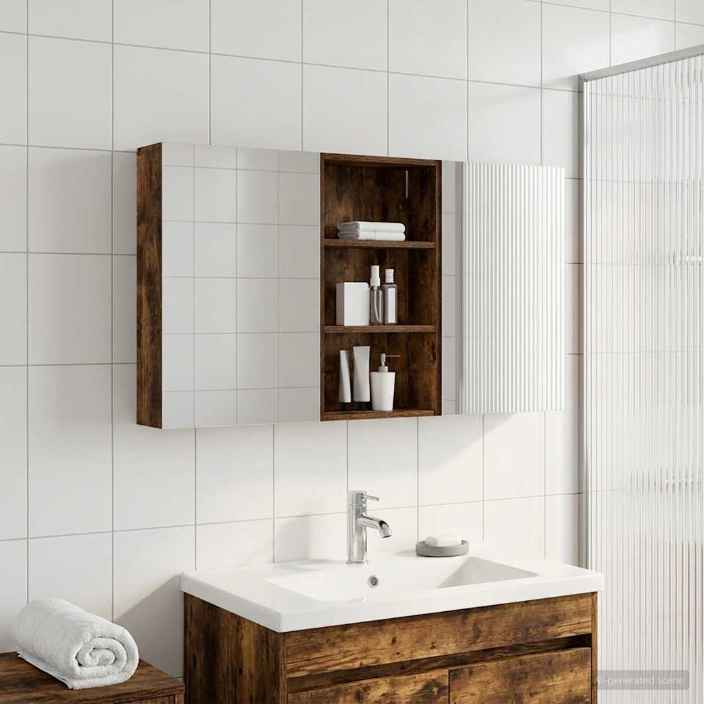 vidaXL Zestaw Szafek Łazienkowych z półką 3 pcs 140 x 14,5 x 70 cm
