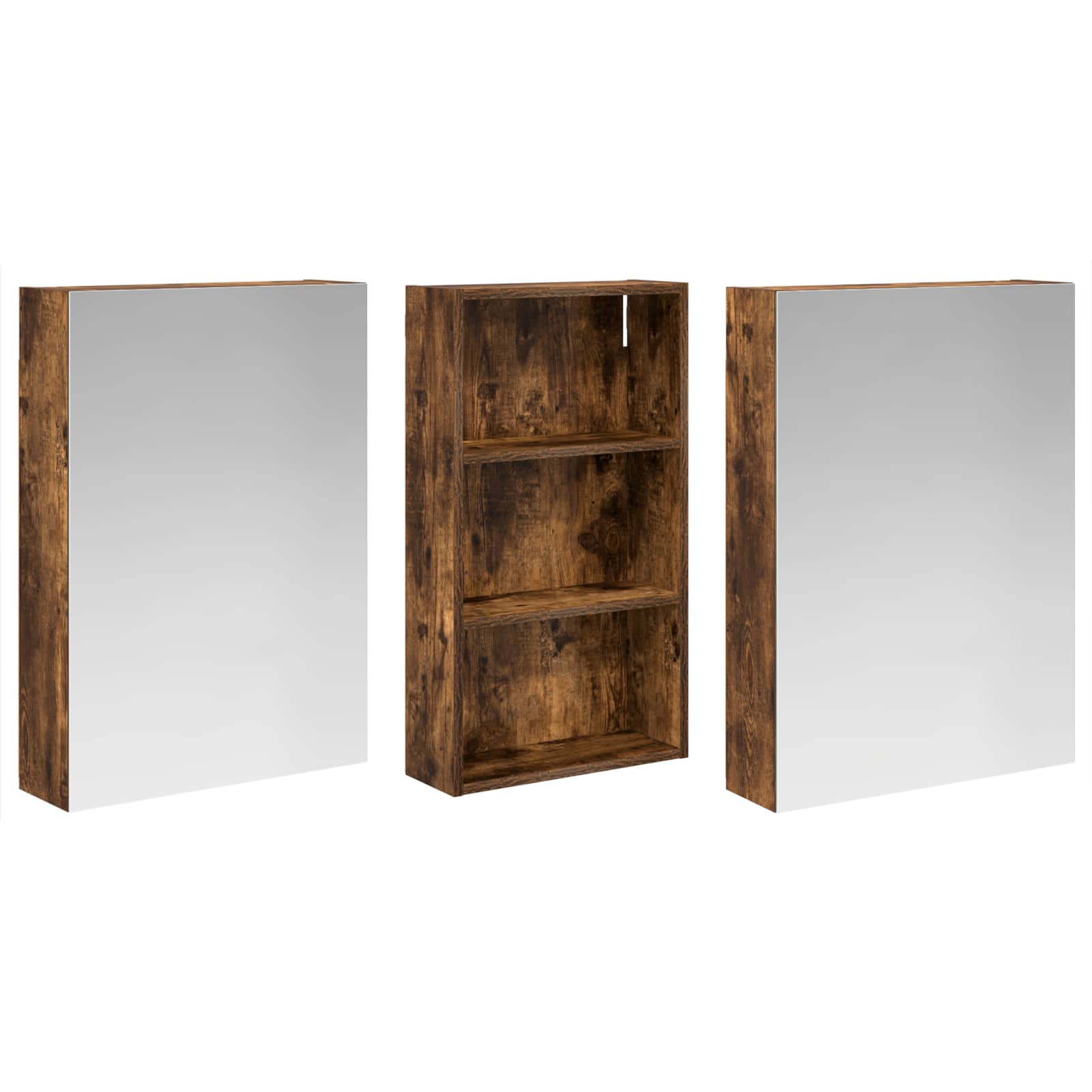 vidaXL Zestaw Szafek Łazienkowych z półką 3 pcs 140 x 14,5 x 70 cm