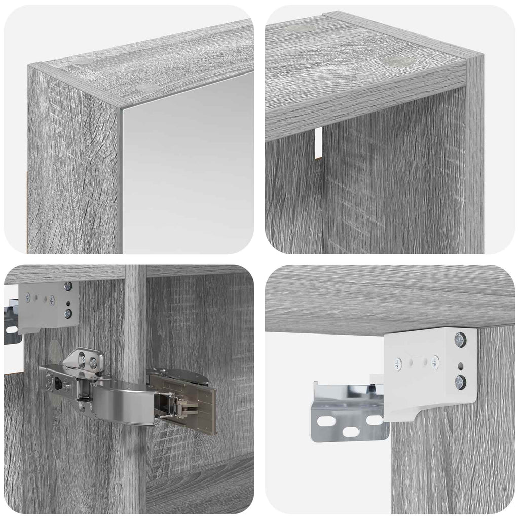 vidaXL Zestaw Szafek Łazienkowych z półką 3 pcs 140 x 14,5 x 70 cm