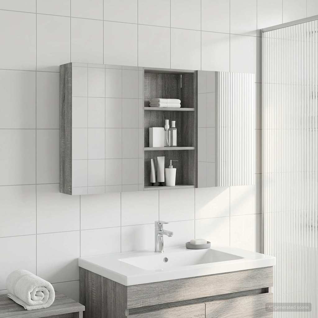vidaXL Zestaw Szafek Łazienkowych z półką 3 pcs 140 x 14,5 x 70 cm