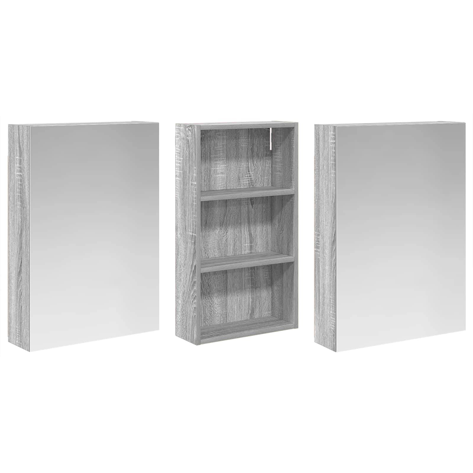 vidaXL Zestaw Szafek Łazienkowych z półką 3 pcs 140 x 14,5 x 70 cm