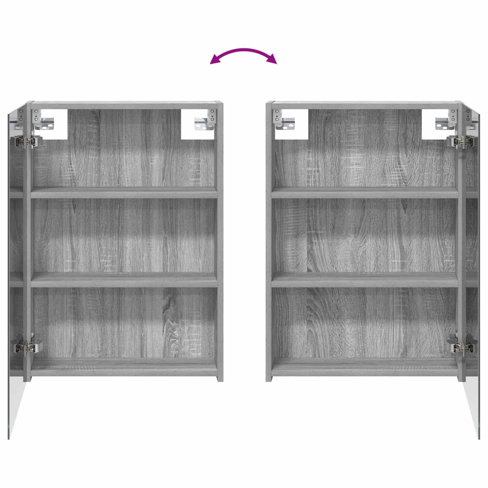vidaXL Zestaw Szafek Łazienkowych z półką 3 pcs 140 x 14,5 x 70 cm