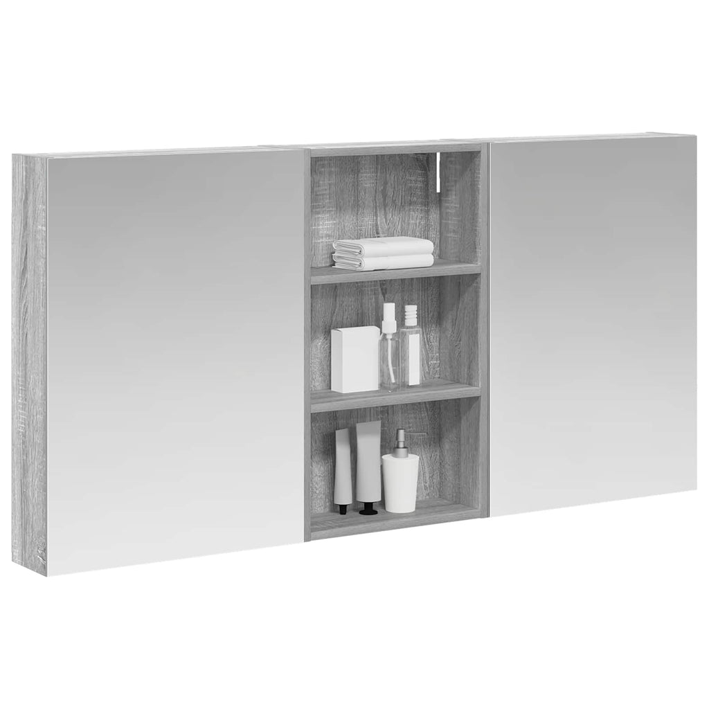vidaXL Zestaw Szafek Łazienkowych z półką 3 pcs 140 x 14,5 x 70 cm
