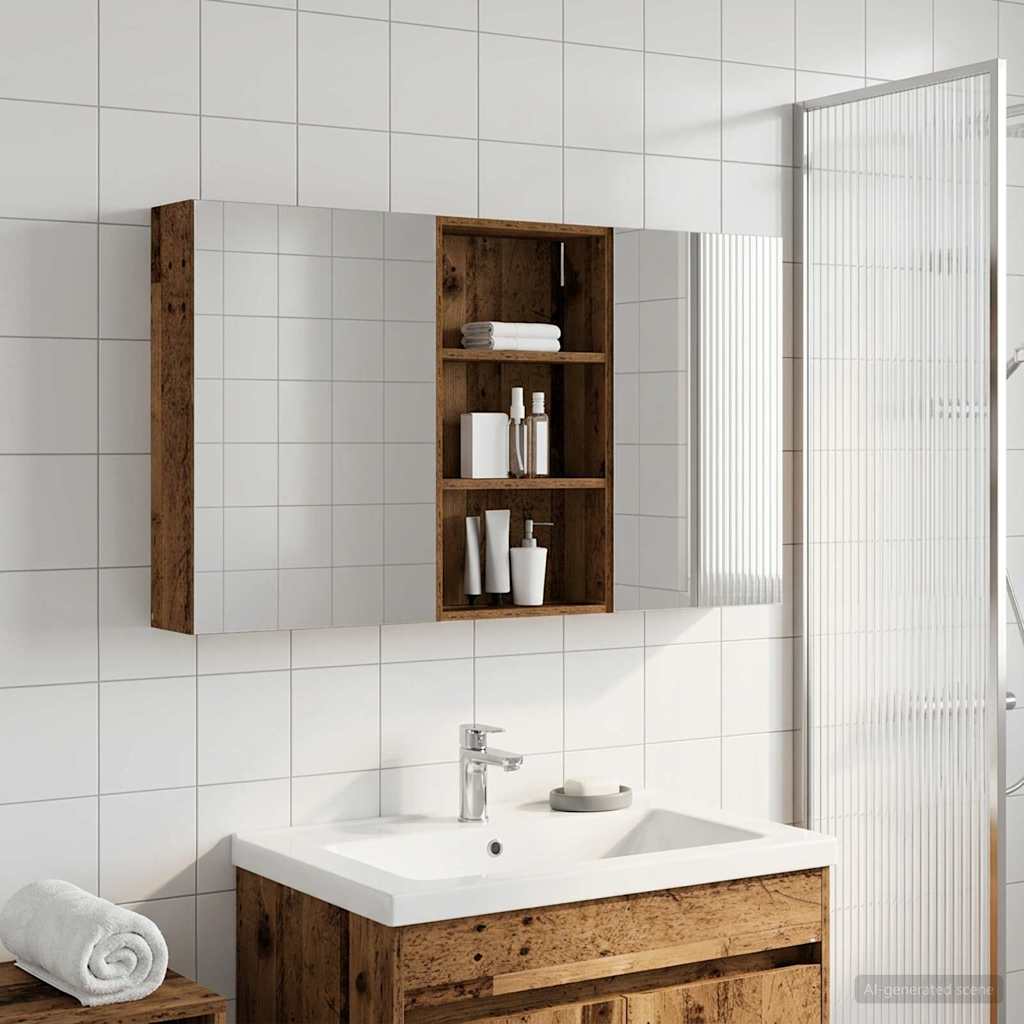 vidaXL Zestaw Szafek Łazienkowych z półką 3 pcs 140 x 14,5 x 70 cm