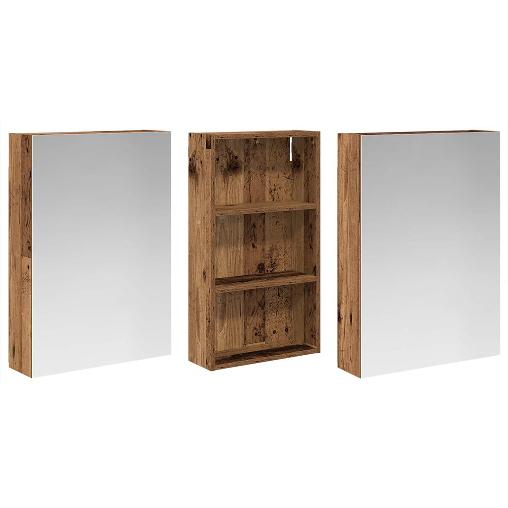vidaXL Zestaw Szafek Łazienkowych z półką 3 pcs 140 x 14,5 x 70 cm