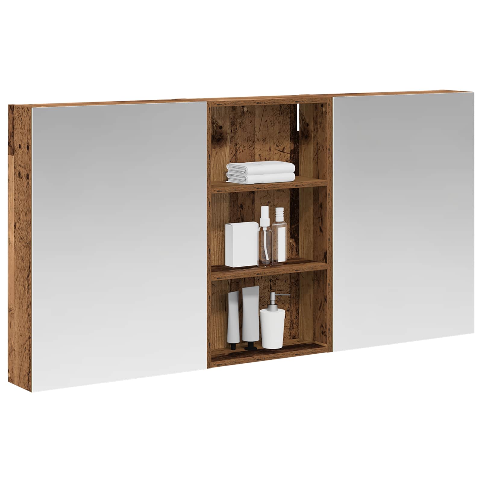 vidaXL Zestaw Szafek Łazienkowych z półką 3 pcs 140 x 14,5 x 70 cm