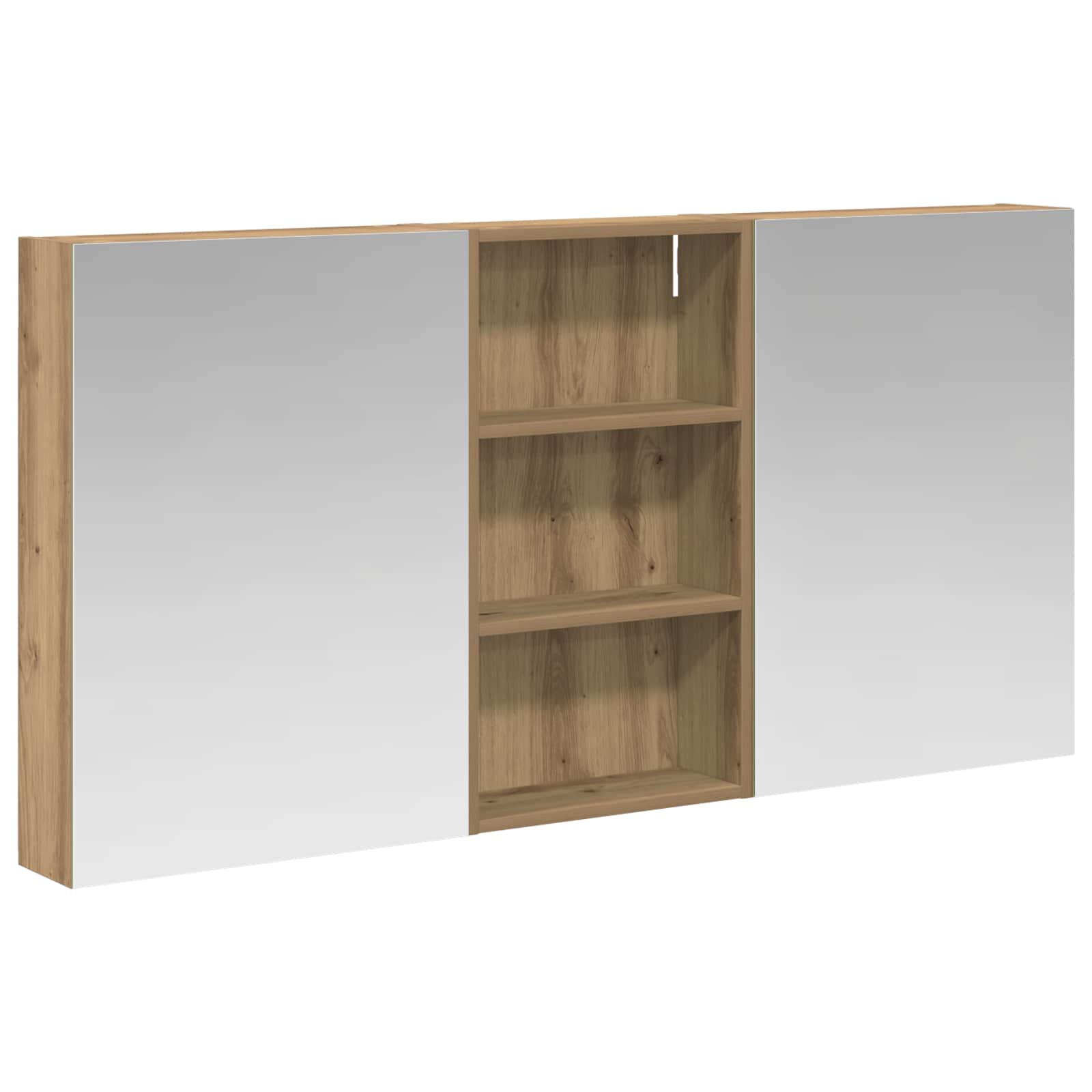 vidaXL Zestaw Szafek Łazienkowych z półką 3 pcs 140 x 14,5 x 70 cm