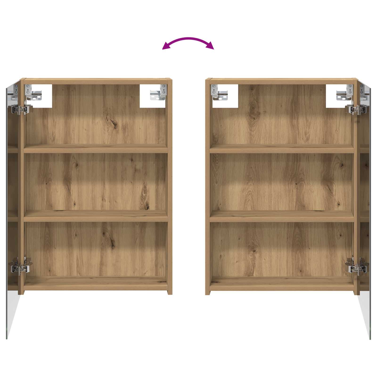 vidaXL Zestaw Szafek Łazienkowych z półką 3 pcs 140 x 14,5 x 70 cm