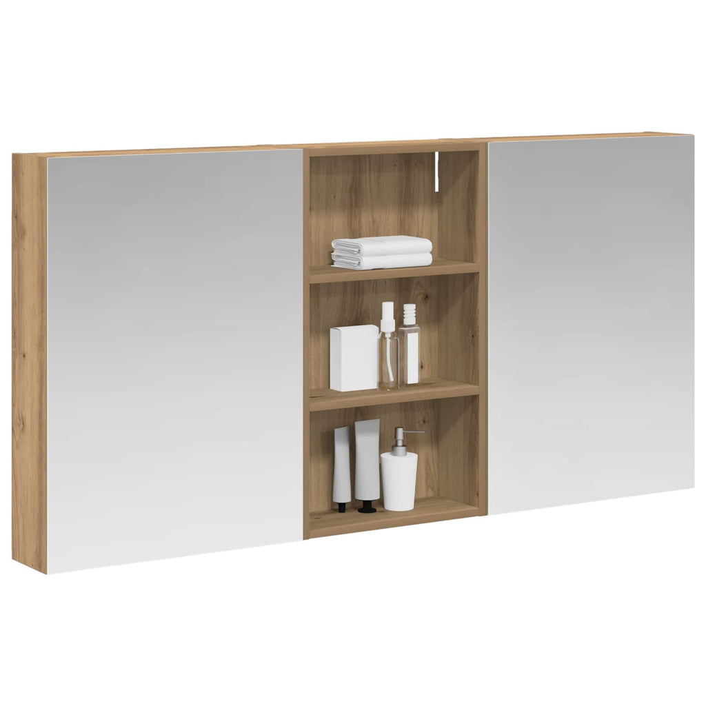 vidaXL Zestaw Szafek Łazienkowych z półką 3 pcs 140 x 14,5 x 70 cm
