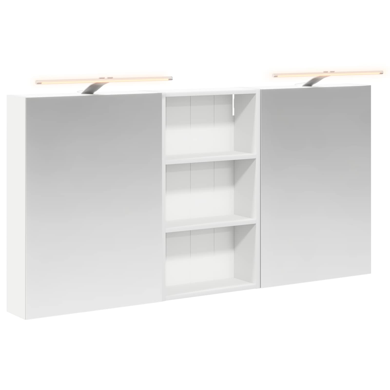 vidaXL Zestaw Szafek Łazienkowych z półką 3 pcs 140 x 14,5 x 70 cm