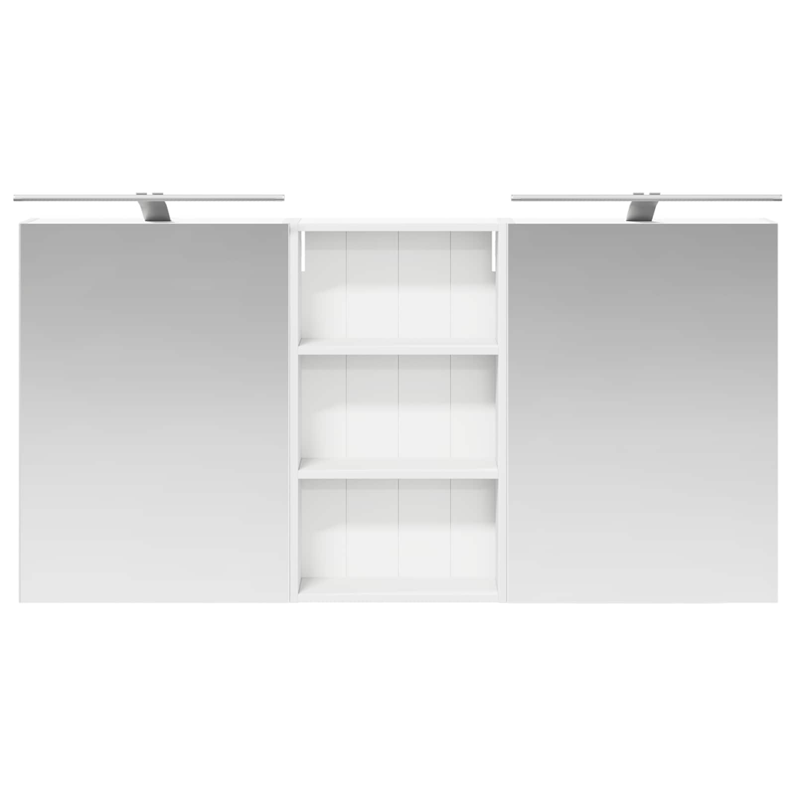 vidaXL Zestaw Szafek Łazienkowych z półką 3 pcs 140 x 14,5 x 70 cm