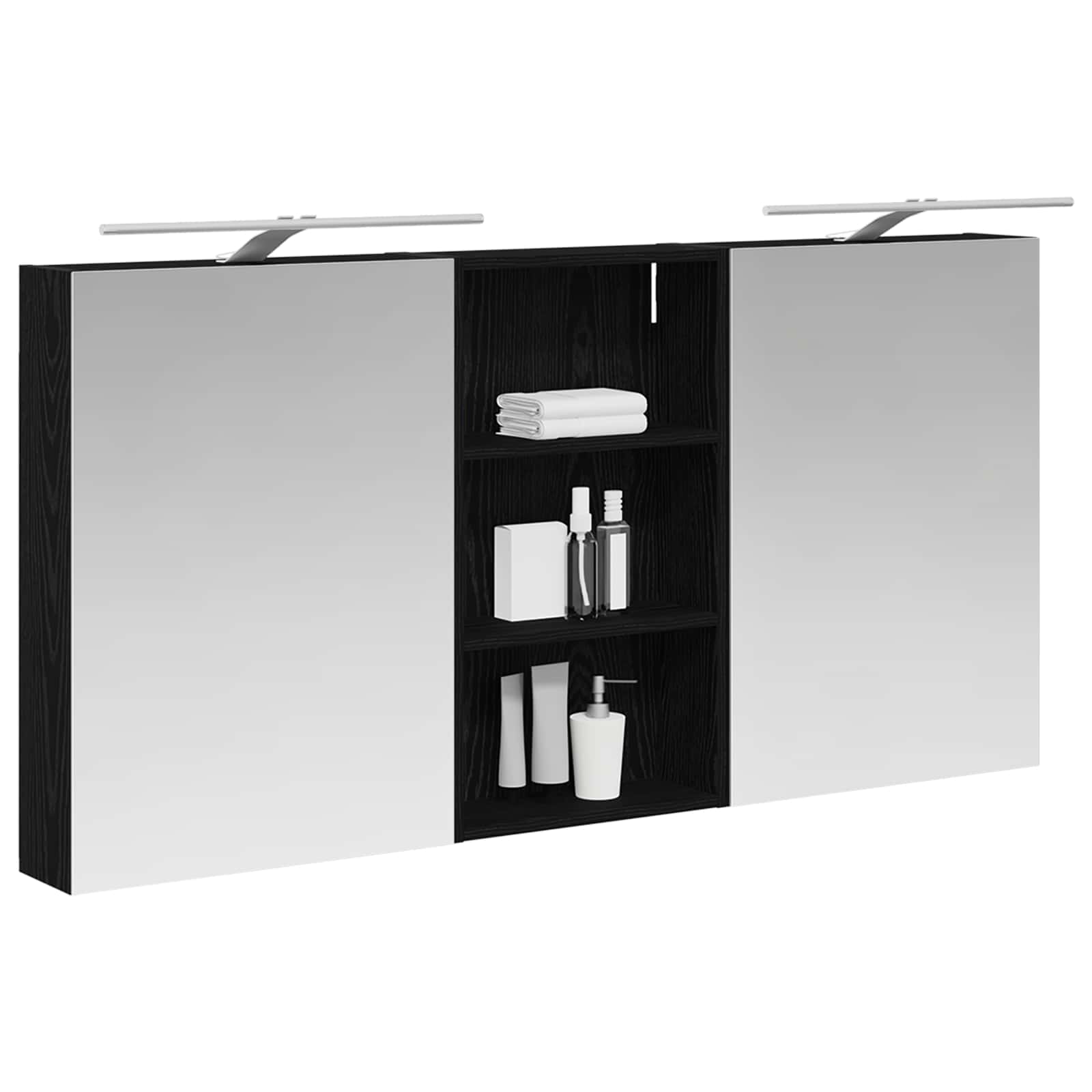 vidaXL Zestaw Szafek Łazienkowych z półką 3 pcs 140 x 14,5 x 70 cm