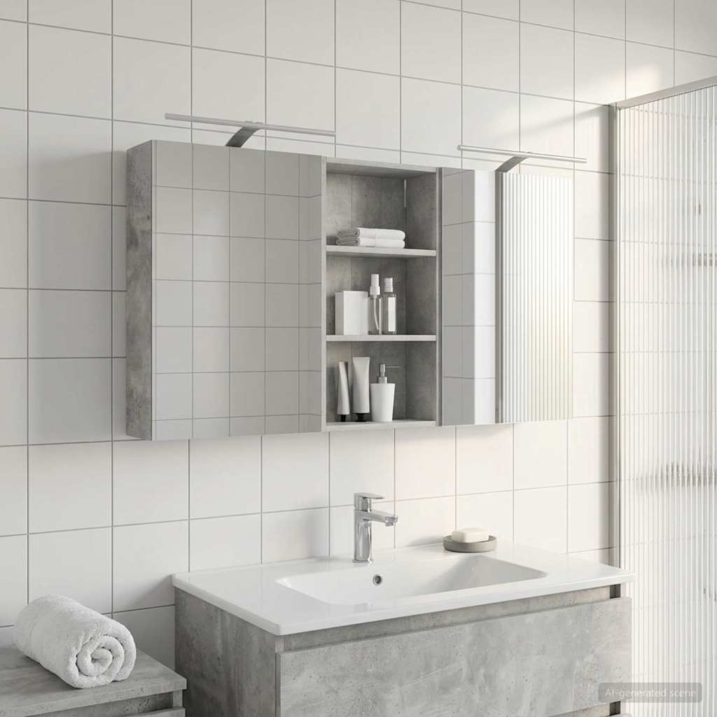 vidaXL Zestaw Szafek Łazienkowych z półką 3 pcs 140 x 14,5 x 70 cm