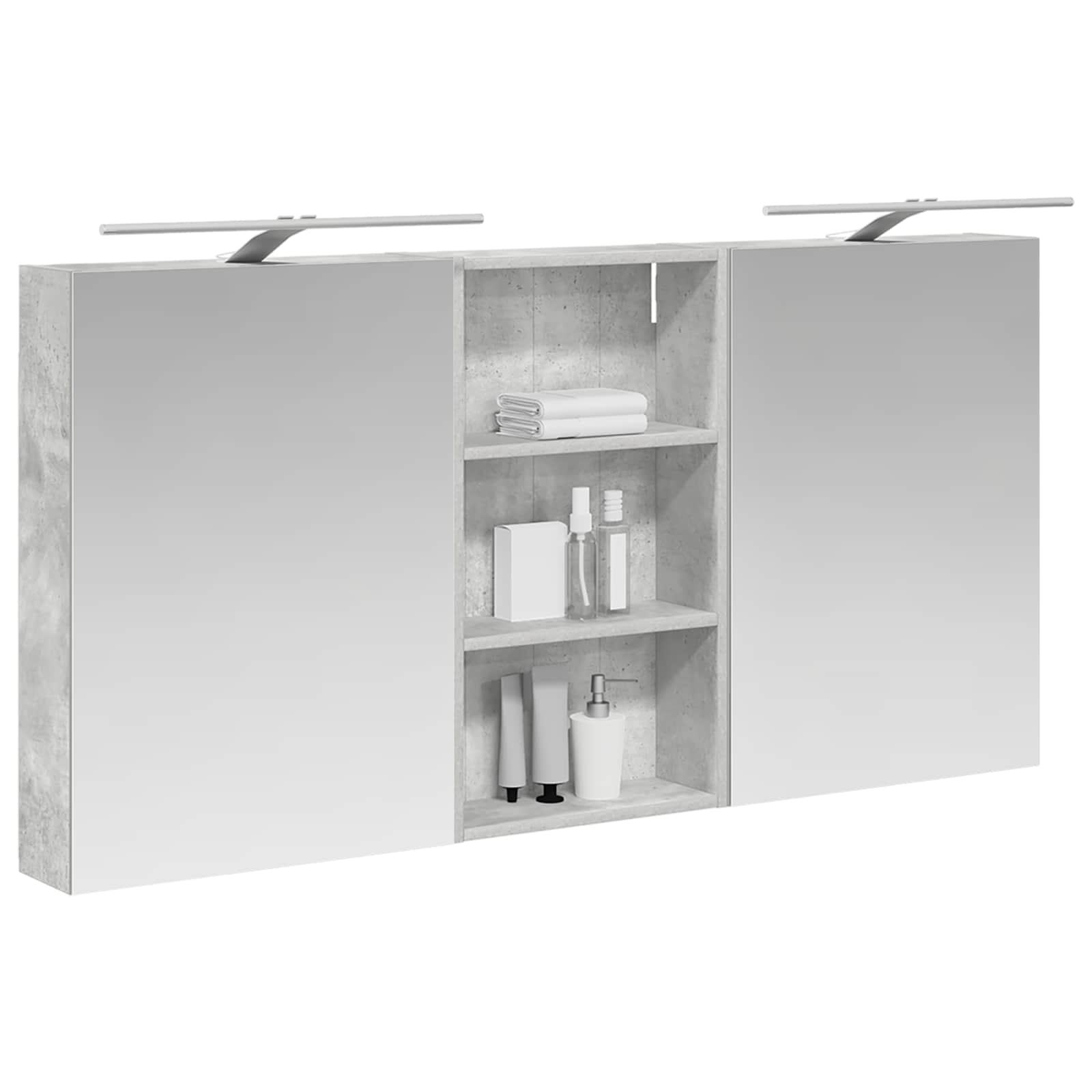 vidaXL Zestaw Szafek Łazienkowych z półką 3 pcs 140 x 14,5 x 70 cm