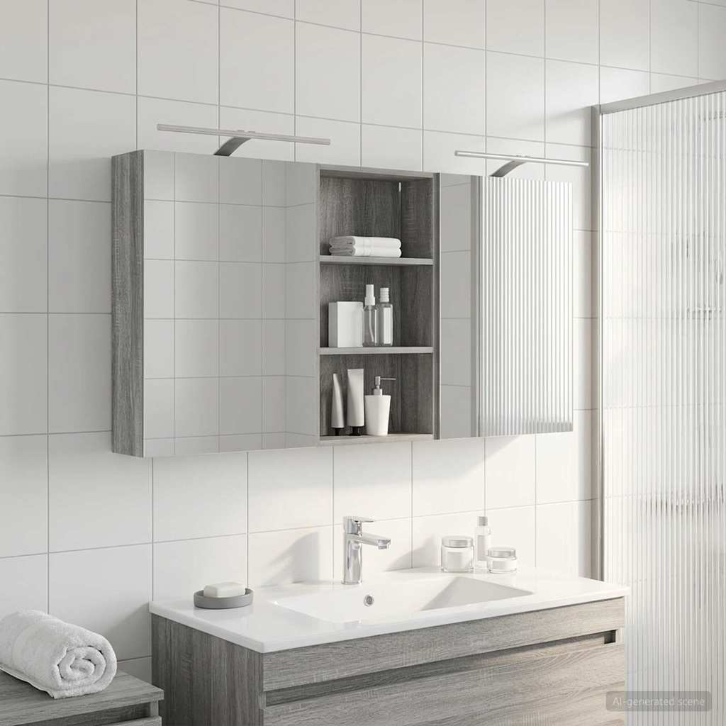 vidaXL Zestaw Szafek Łazienkowych 3 pcs 140 x 14,5 x 70 cm