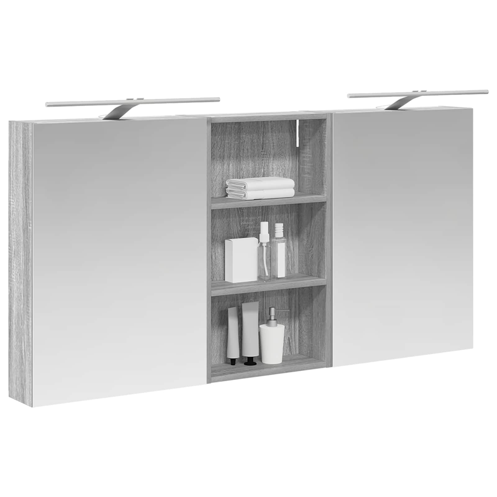 vidaXL Zestaw Szafek Łazienkowych 3 pcs 140 x 14,5 x 70 cm