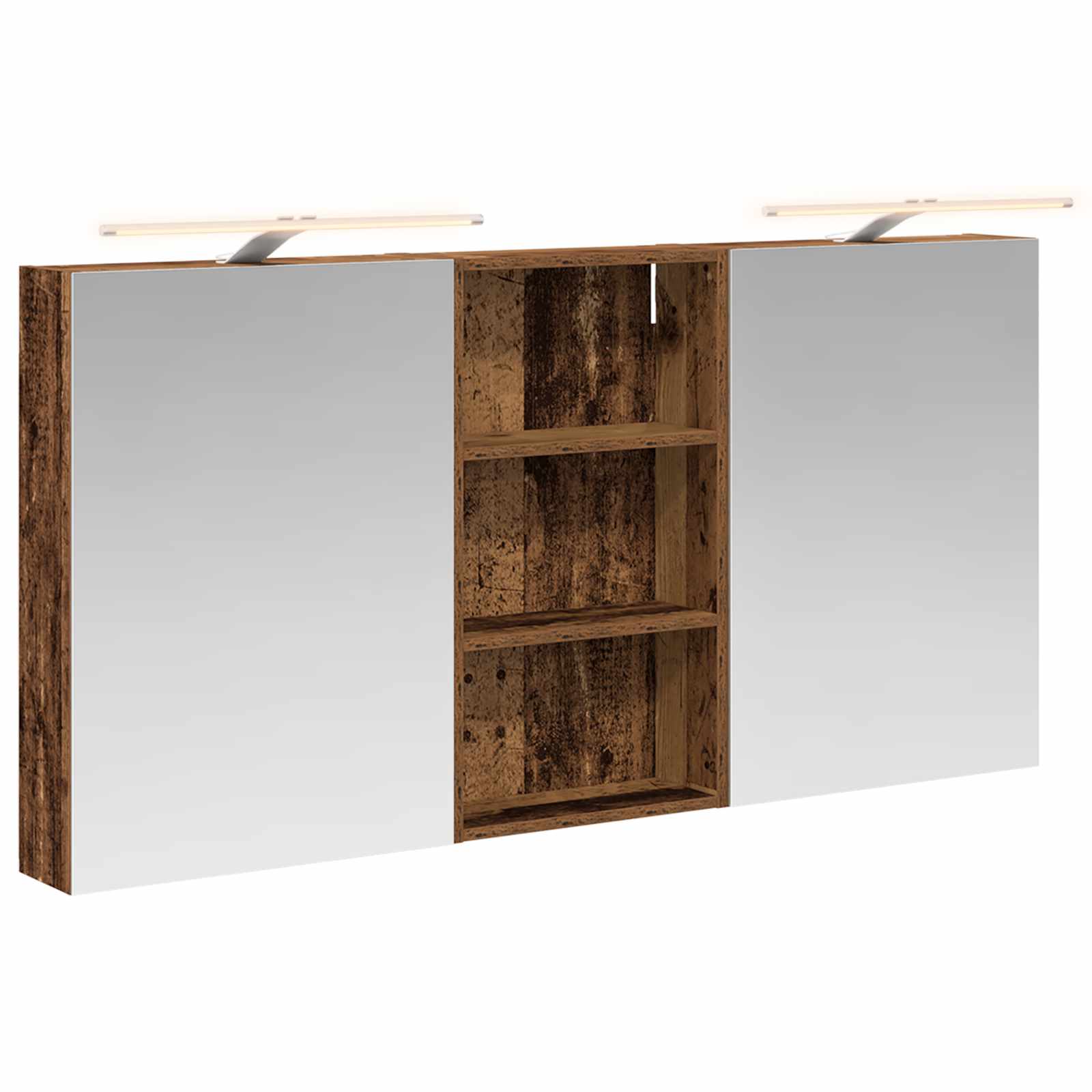 vidaXL Zestaw Szafek Łazienkowych z półką 3 pcs 140 x 14,5 x 70 cm
