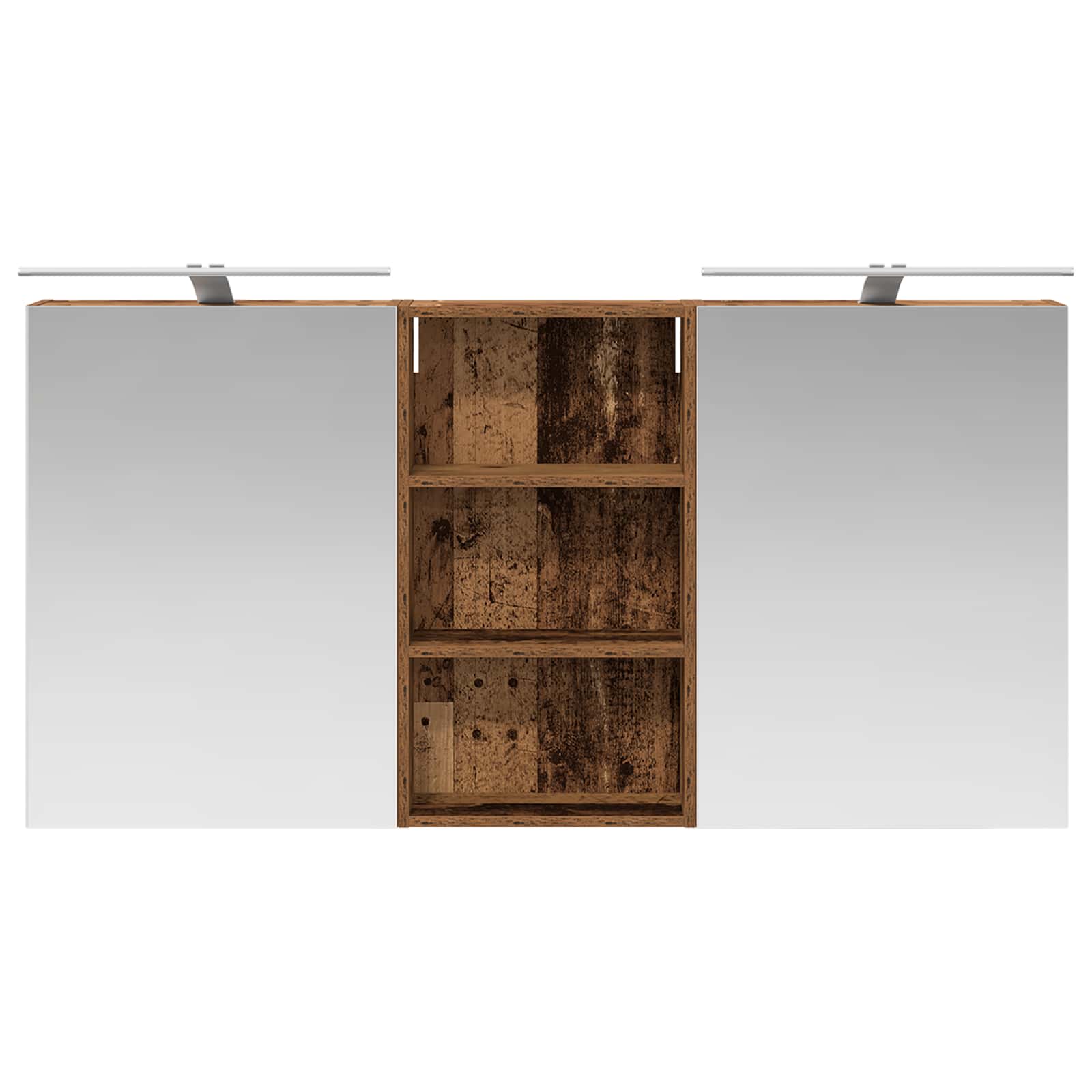 vidaXL Zestaw Szafek Łazienkowych z półką 3 pcs 140 x 14,5 x 70 cm