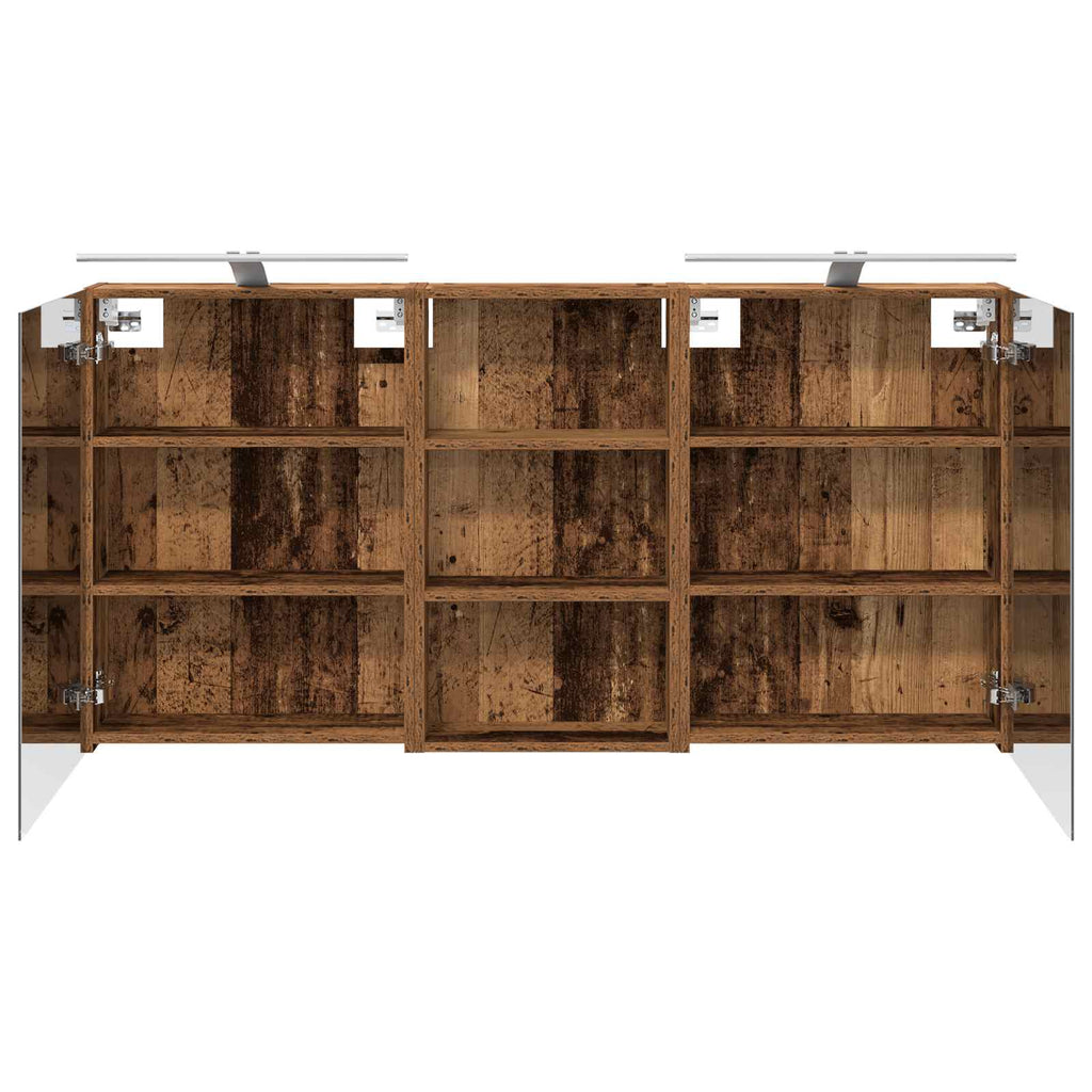 vidaXL Zestaw Szafek Łazienkowych z półką 3 pcs 140 x 14,5 x 70 cm