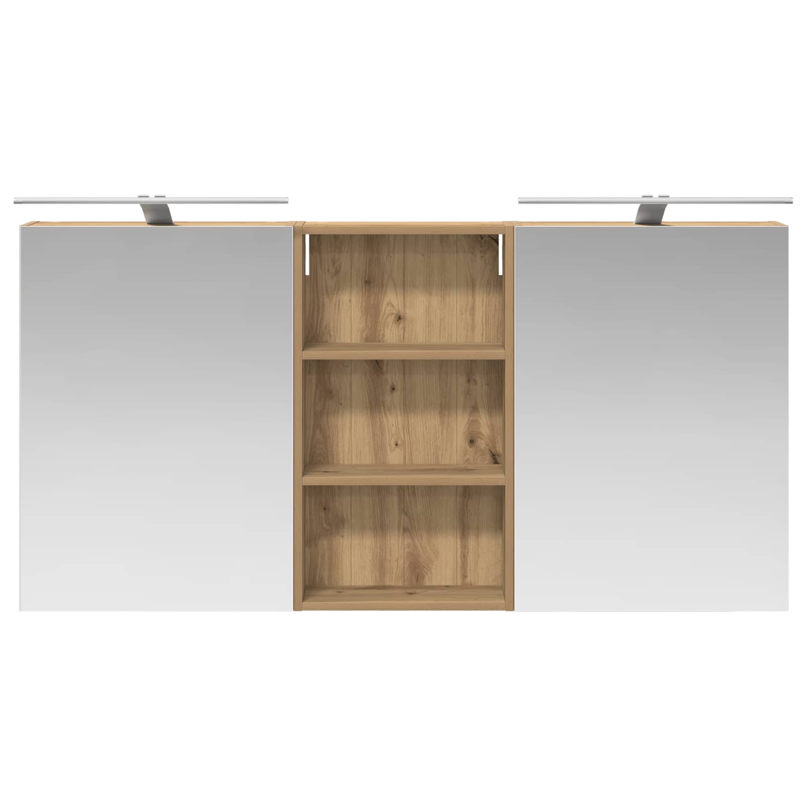 vidaXL Zestaw Szafek Łazienkowych z półką 3 pcs 140 x 14,5 x 70 cm