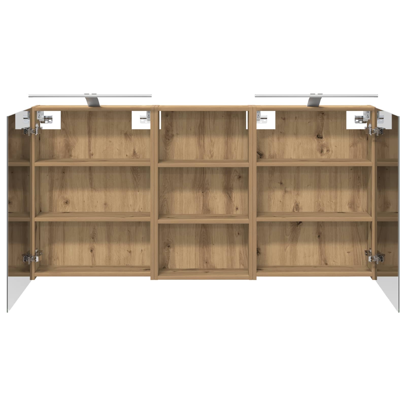 vidaXL Zestaw Szafek Łazienkowych z półką 3 pcs 140 x 14,5 x 70 cm