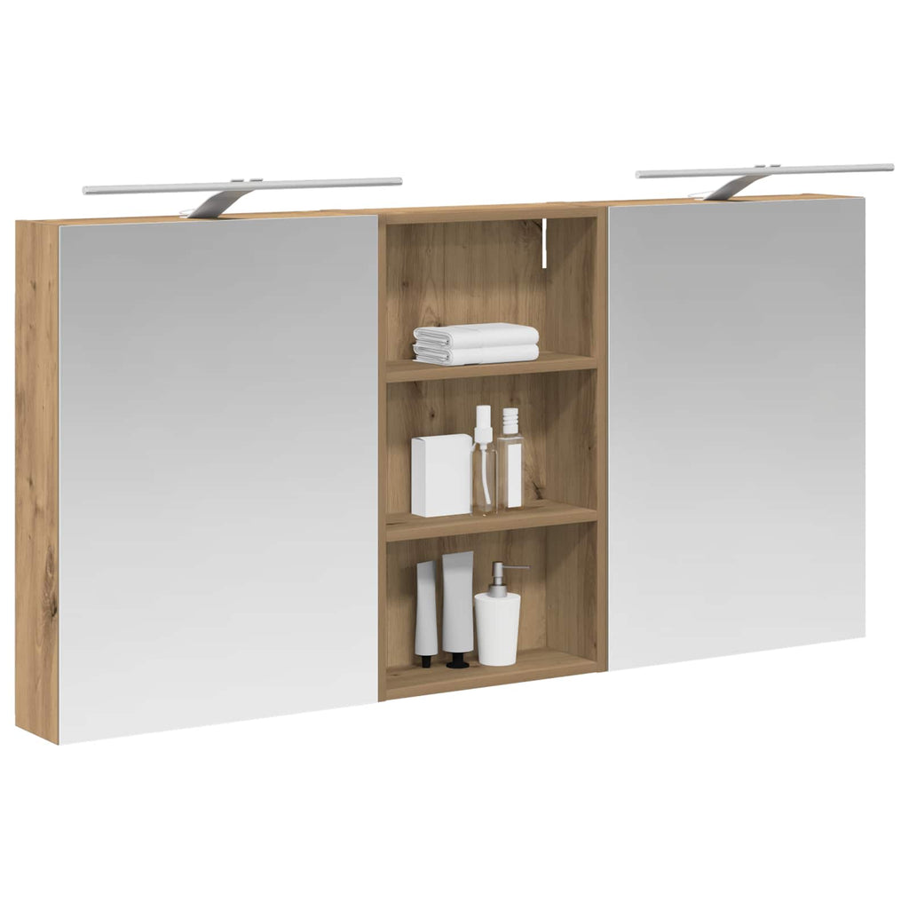 vidaXL Zestaw Szafek Łazienkowych z półką 3 pcs 140 x 14,5 x 70 cm