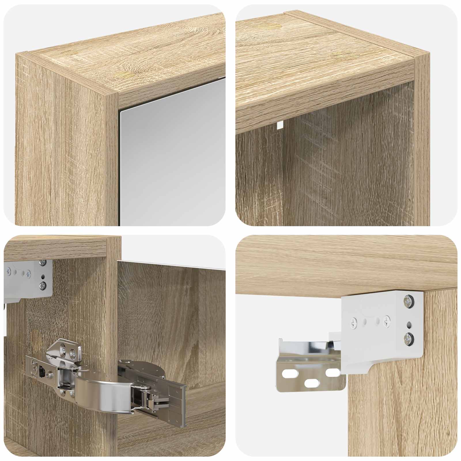 vidaXL Zestaw Szafek Łazienkowych 3 pcs 106 x 16 x 62,5 cm