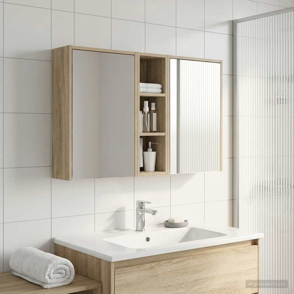 vidaXL Zestaw Szafek Łazienkowych 3 pcs 106 x 16 x 62,5 cm