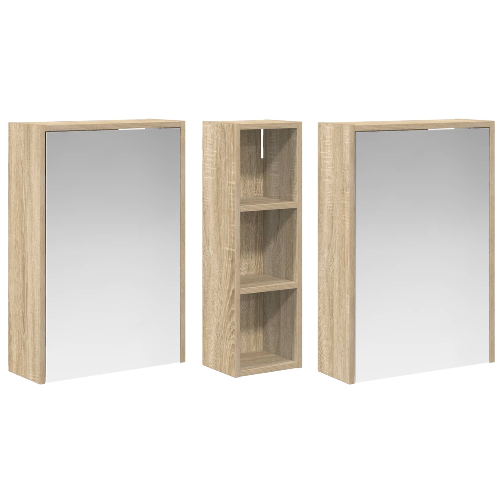 vidaXL Zestaw Szafek Łazienkowych 3 pcs 106 x 16 x 62,5 cm
