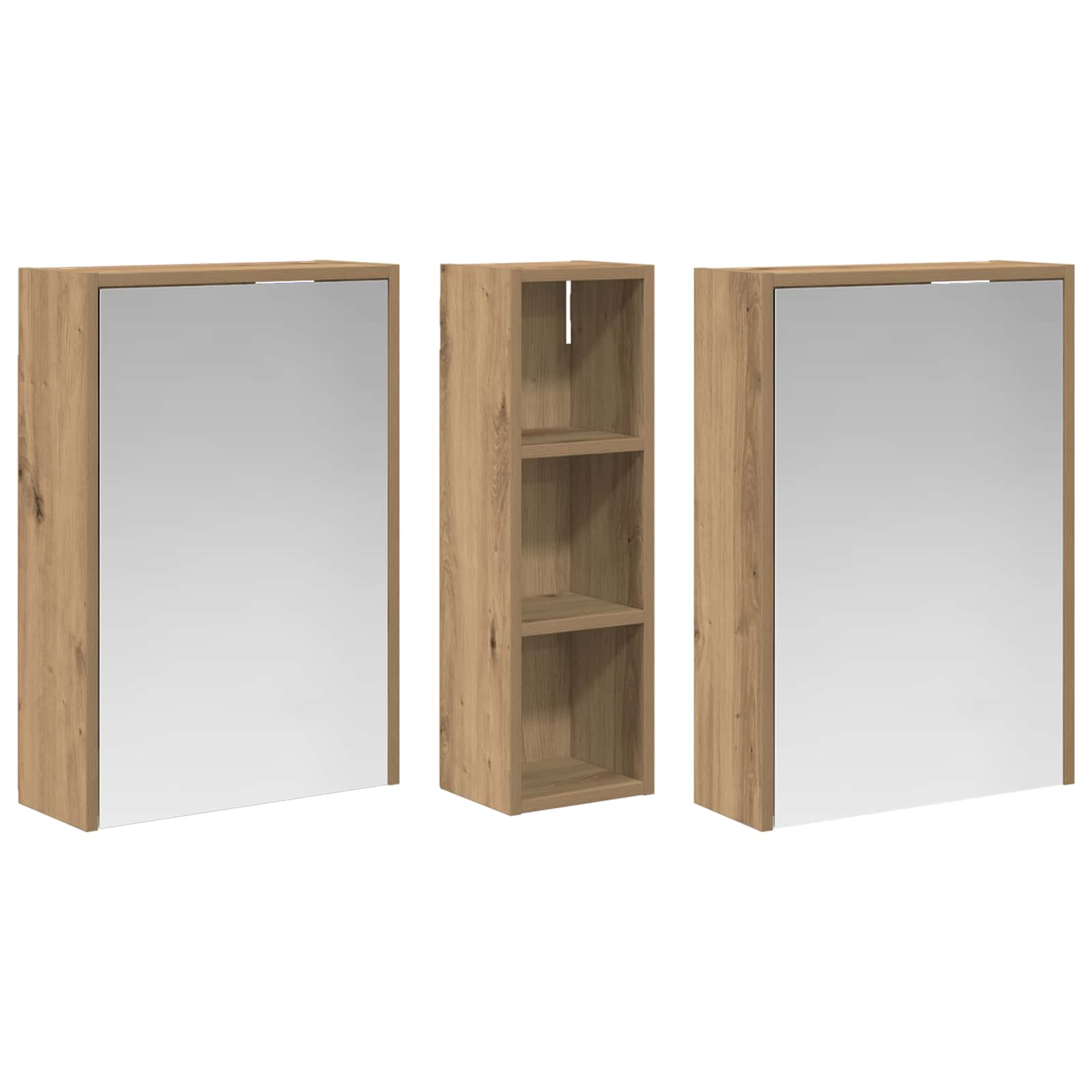vidaXL Zestaw Szafek Łazienkowych 3 pcs 106 x 16 x 62,5 cm