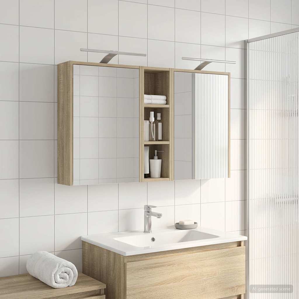 vidaXL Zestaw Szafek Łazienkowych 3 pcs 106 x 16 x 62,5 cm