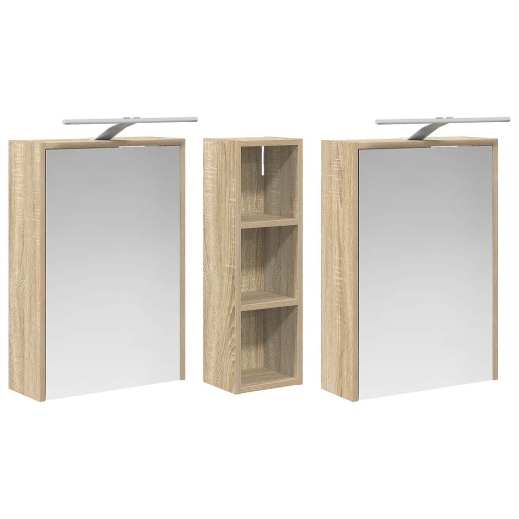 vidaXL Zestaw Szafek Łazienkowych 3 pcs 106 x 16 x 62,5 cm