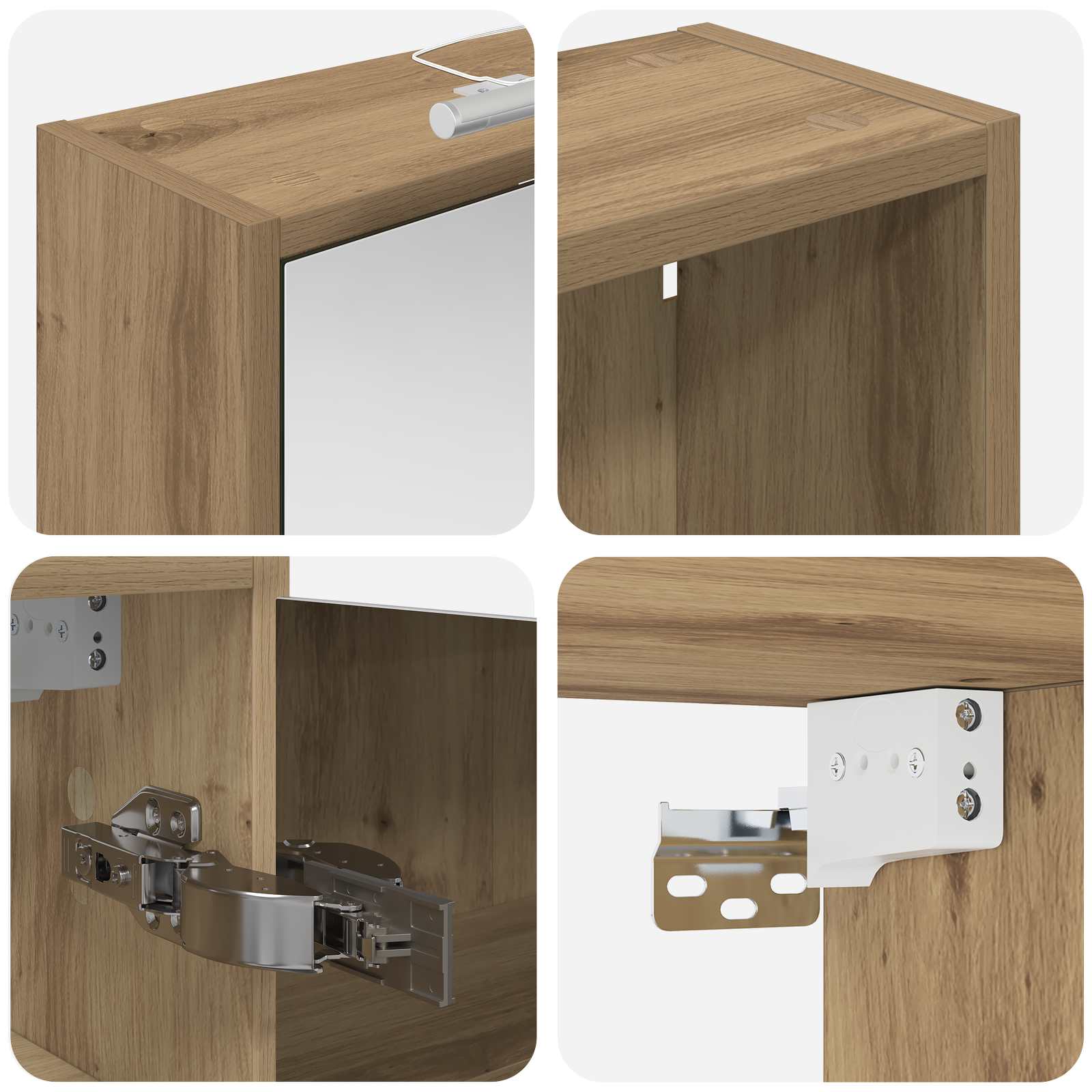 vidaXL Zestaw Szafek Łazienkowych 3 pcs 106 x 16 x 62,5 cm