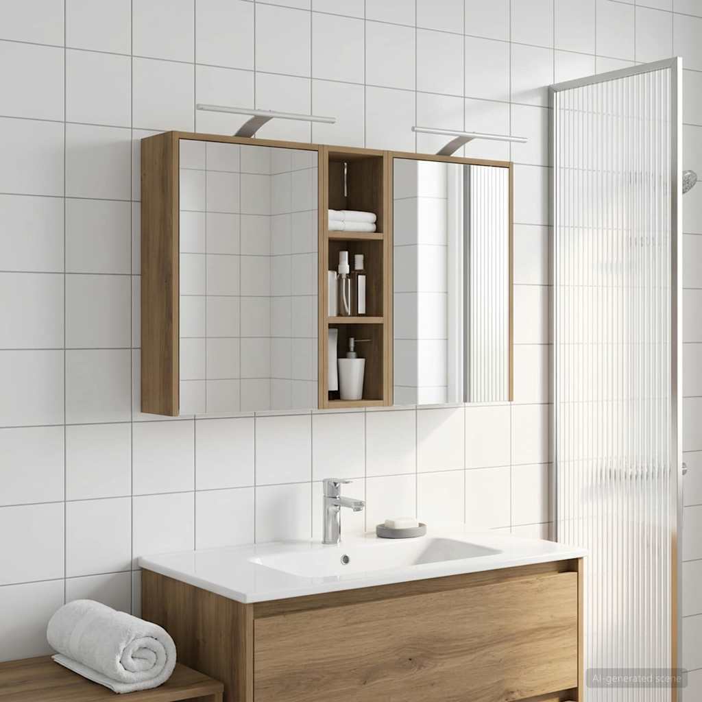 vidaXL Zestaw Szafek Łazienkowych 3 pcs 106 x 16 x 62,5 cm